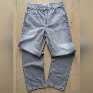 Dynamite Sz 29 Justina Straight Grey wash jeans. High waist straight fit denim